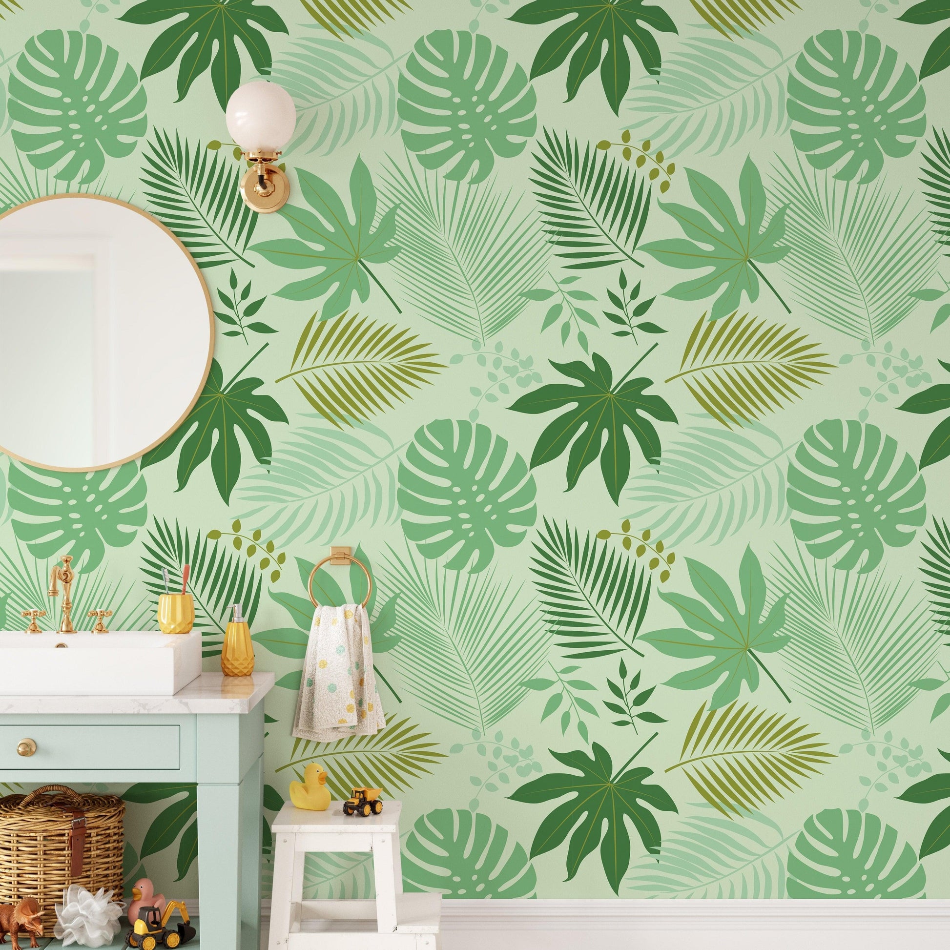 Green Tropical Palm Leaves Wallpaper Green Tropical Palm Leaves Wallpaper Green Tropical Palm Leaves Wallpaper 