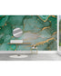 Green Watercolor Abstract Marble Alcohol Ink Paint Wall Mural 