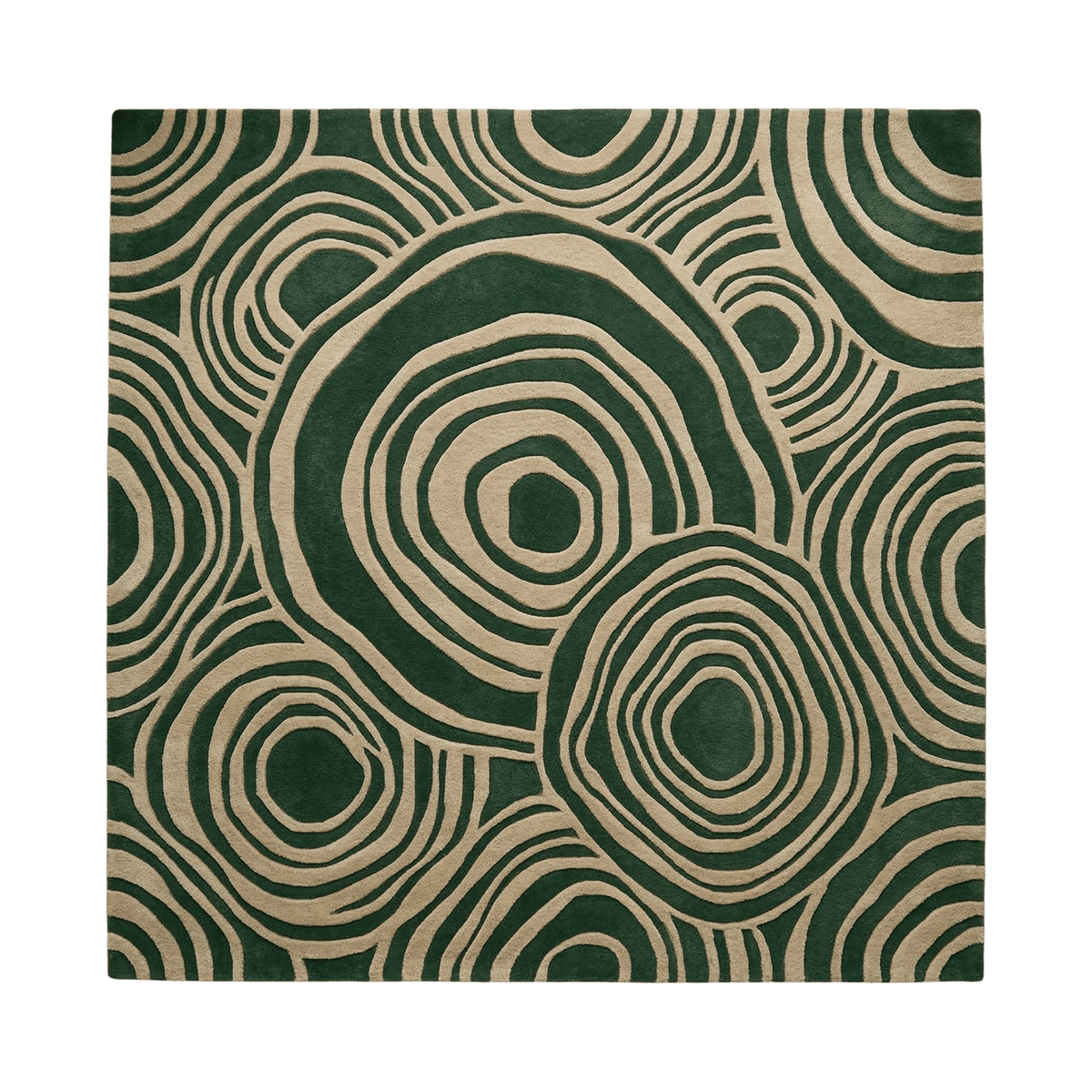Green Agate Hand Tufted Wool Rug - MAIA HOMES