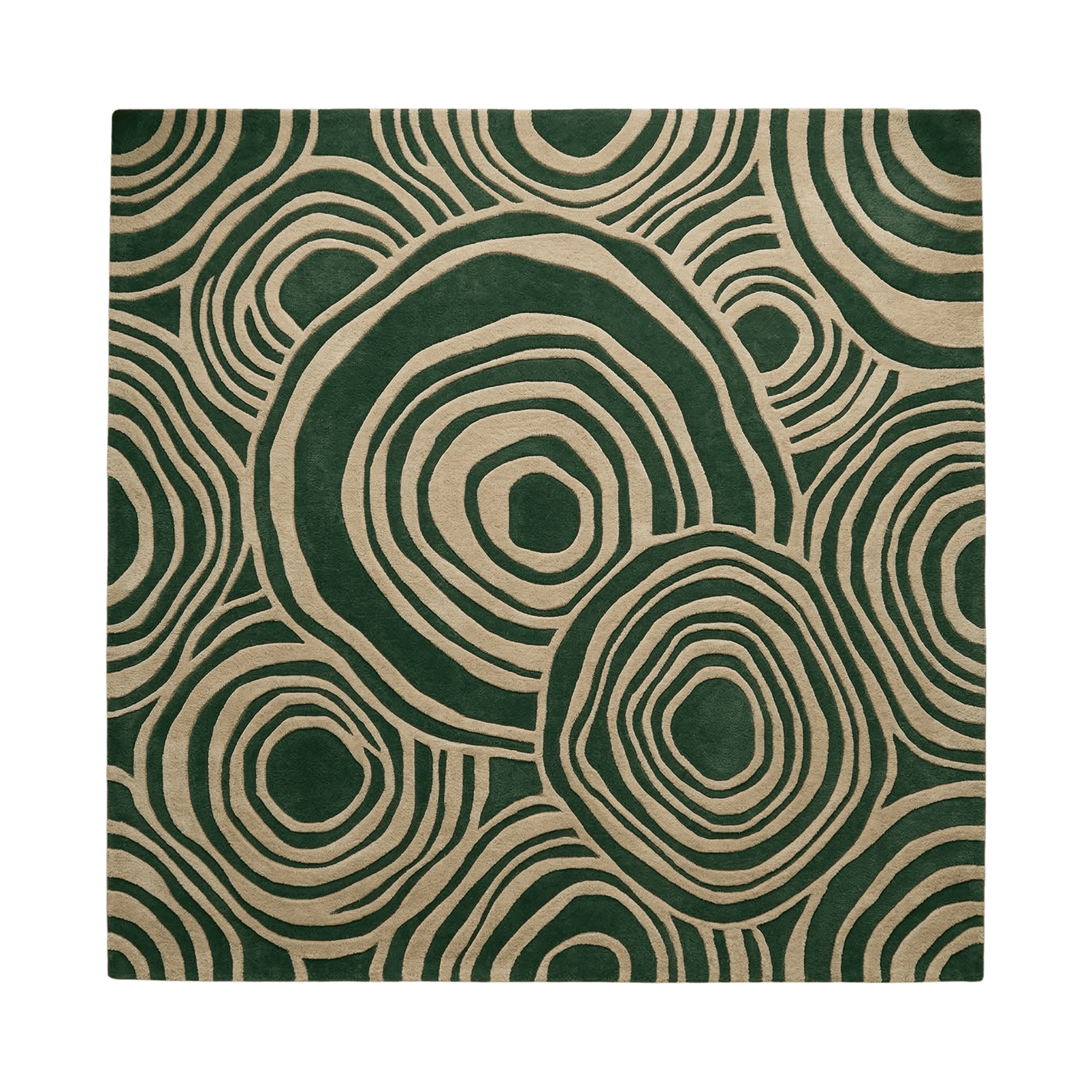 Green Agate Hand Tufted Wool Rug - MAIA HOMES