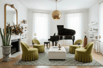 Green Geo Mesh Hand Tufted Rug - MAIA HOMES