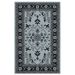 Grey Medallion Classic Hand Tufted Wool Rug 