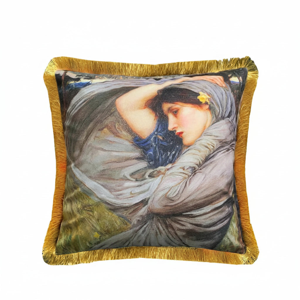 Vintage Oil Painting Lady Double-Sided Cushion Cover