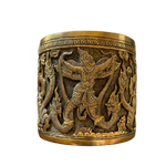 Hand Engraved Solid Brass Mug with Handle - Godly World