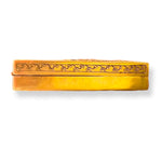 Hand Engraved Solid Brass Niello Rectangular Betel Box - Apsara