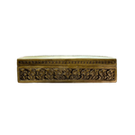 Hand Engraved Solid Brass Niello Rectangular Betel Box - Hanuman