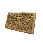 Hand Engraved Solid Brass Niello Rectangular Betel Box - Hanuman