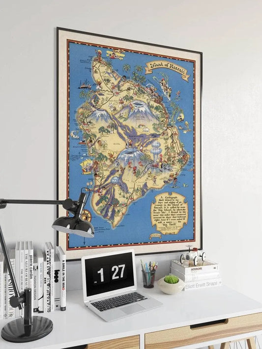 Hawaii Map Print| Art History