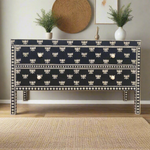 Hazel Bone Inlay 2-Drawer Sideboard – Black