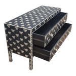 Hazel Bone Inlay 2-Drawer Sideboard – Black