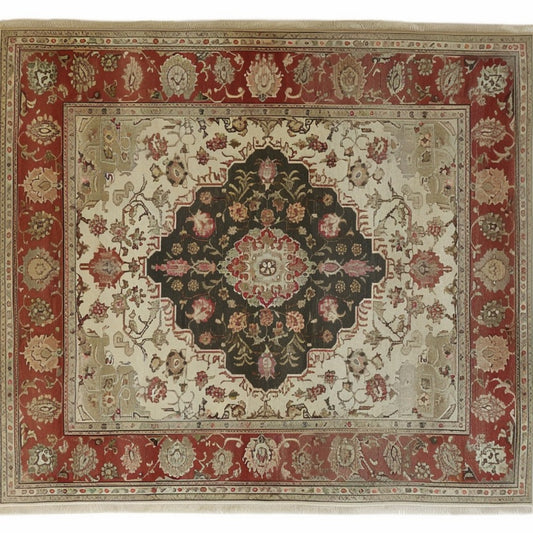 Heritage Floral Elegance Hand Knotted Area Rug