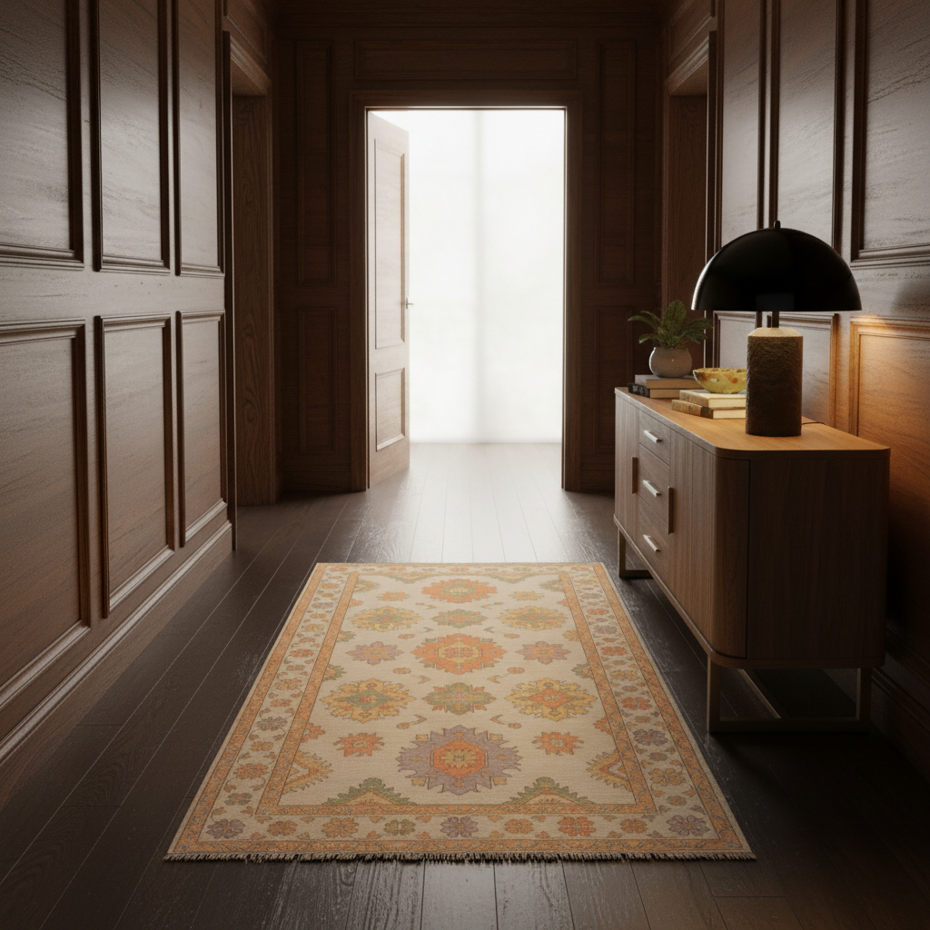 Heritage Sunlit Medallion Hand Knotted Rug