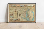 Maryland Map Print| Art History