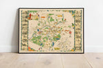 Massachusetts Map Wall Print| 1928 Concord Map