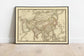 Historical Map of Oceania 1827| Old Map Wall Decor| Vintage Map Historical Map of Asia 1828| Old Map Wall Decor 