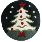 Holiday Bliss Round Hand Tufted Rug 