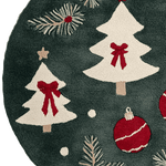 Holiday Haven Rug Round Hand Tufted Rug 