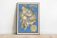 Hawaii Map Print| Art History