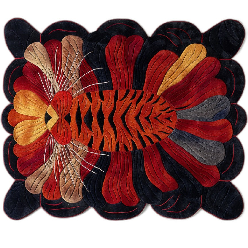 Insectile Bloom Hand Tufted Rug