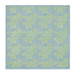 Intertwined Figures Square Hand Tufted Rug