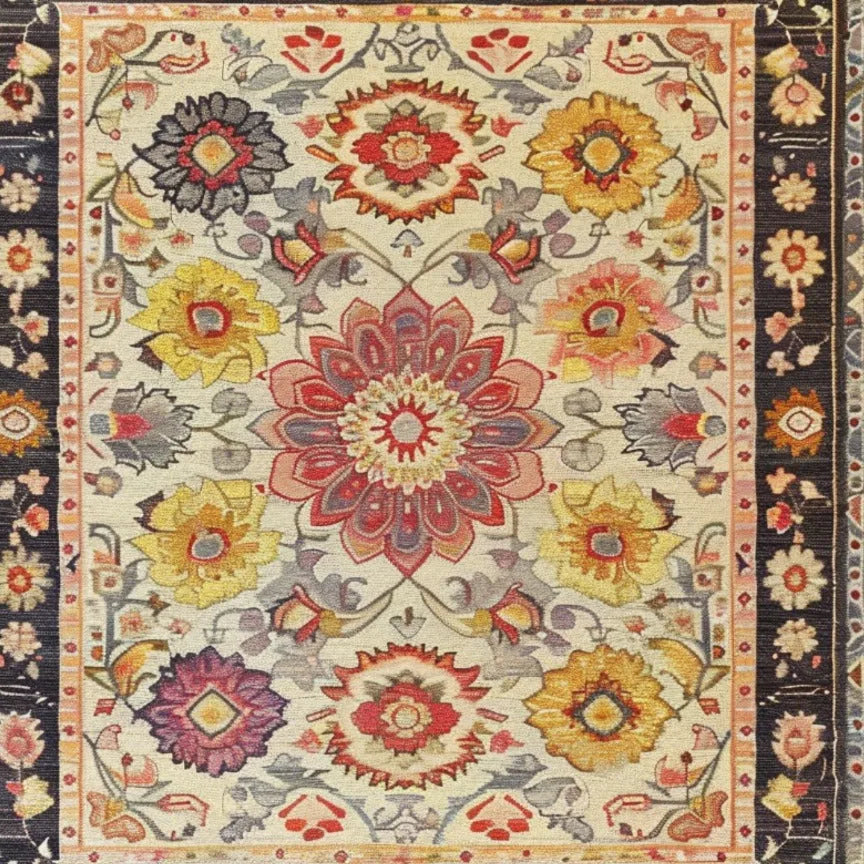 Intricate Tapestry Hand Tufted Rug