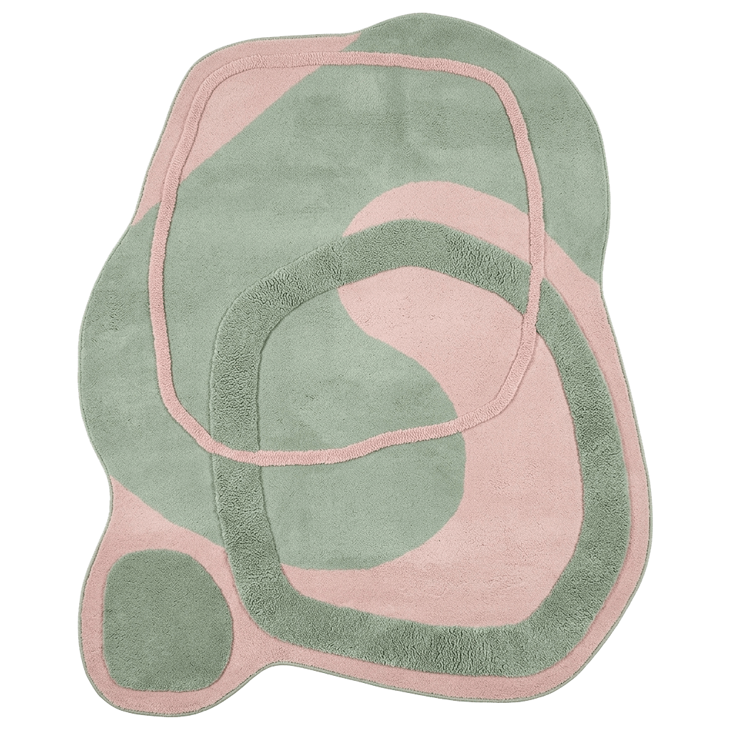 Irregular Organic Blob Hand Tufted Rug - MAIA HOMES