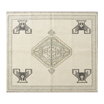 Ivory Thunderbird Hand Knotted Rug