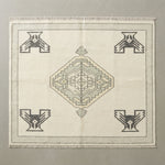 Ivory Thunderbird Hand Knotted Rug — ivory, sage, charcoal tribal rug by Maia Homes