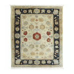 Ivory Elegance Hand Knotted Area Rug