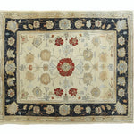 Ivory Elegance Hand Knotted Area Rug