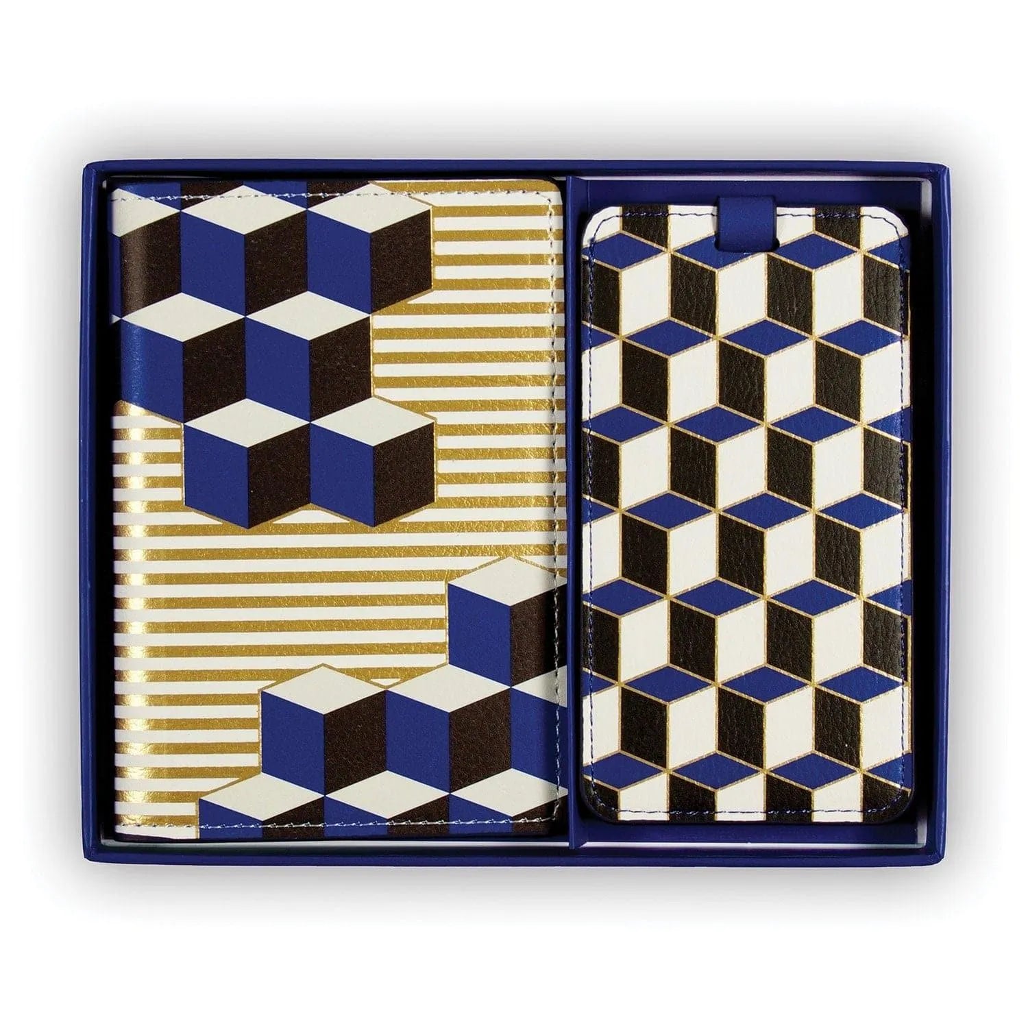 Jonathan Adler Blue Versailles Travel Set