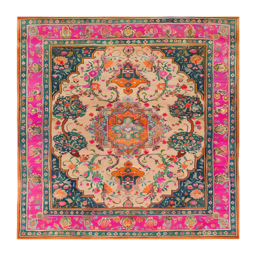 Joyful Orchard Hand Knotted Area Rug