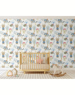 Kids Winter Animals Removable Wallpaper