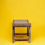 Kylian Teakwood & Bone Inlay Cane Bench – Natural