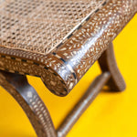 Kylian Teakwood & Bone Inlay Cane Bench – Natural