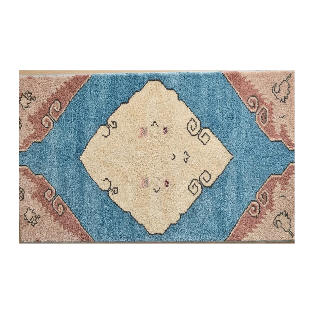 Lagoon Cloud Hand Tufted Runner Rug - alternate view