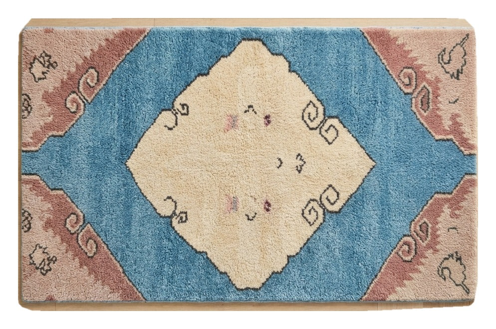 Lagoon Cloud Hand Tufted Runner Rug shown flat on a white background