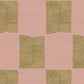 Leaf Checker Scallop Pastel Hand Tufted Rug