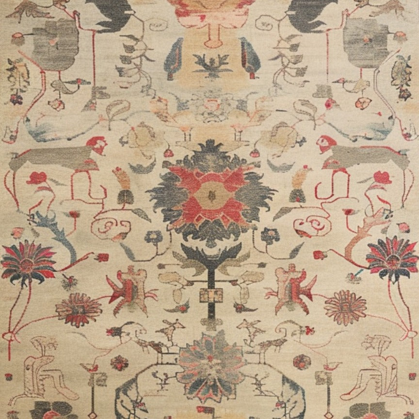 Legacy of Petals Hand Knotted Area Rug