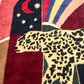 Leopard Crossing the Sun Hand-Tufted Area Rug - Red