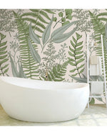 Light Green Fern Wall Mural