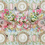 Lily Pink & Green Scalloped Placemats