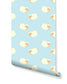 Little Cute Sheep Kids Room Removable Wallpaper