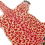 Little Pink Leopard Hand Tufted Wool Rug