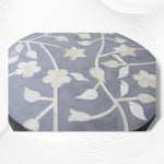Lola bone inlay round stool styled