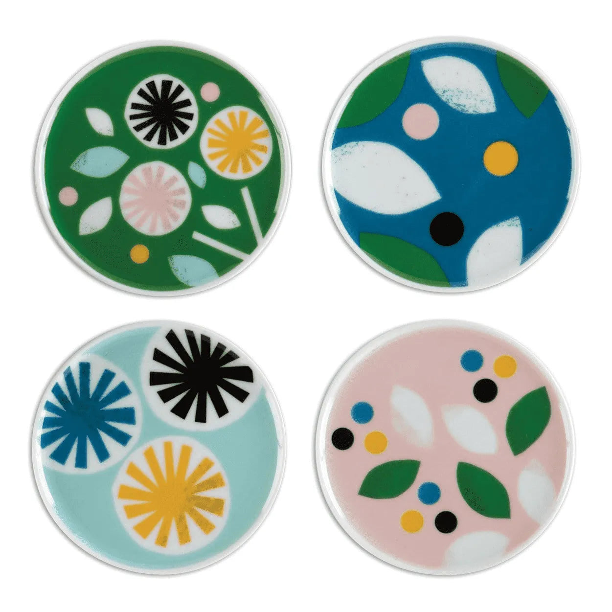 Lorena Siminovich Porcelain Tray Lorena Siminovich Porcelain Tray Lorena Siminovich Porcelain Coaster Set 