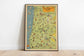 Oregon Map Print| Art History