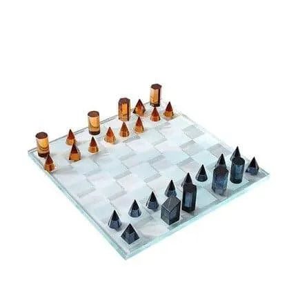 Luxurious Clear Crystal Chess Board Set