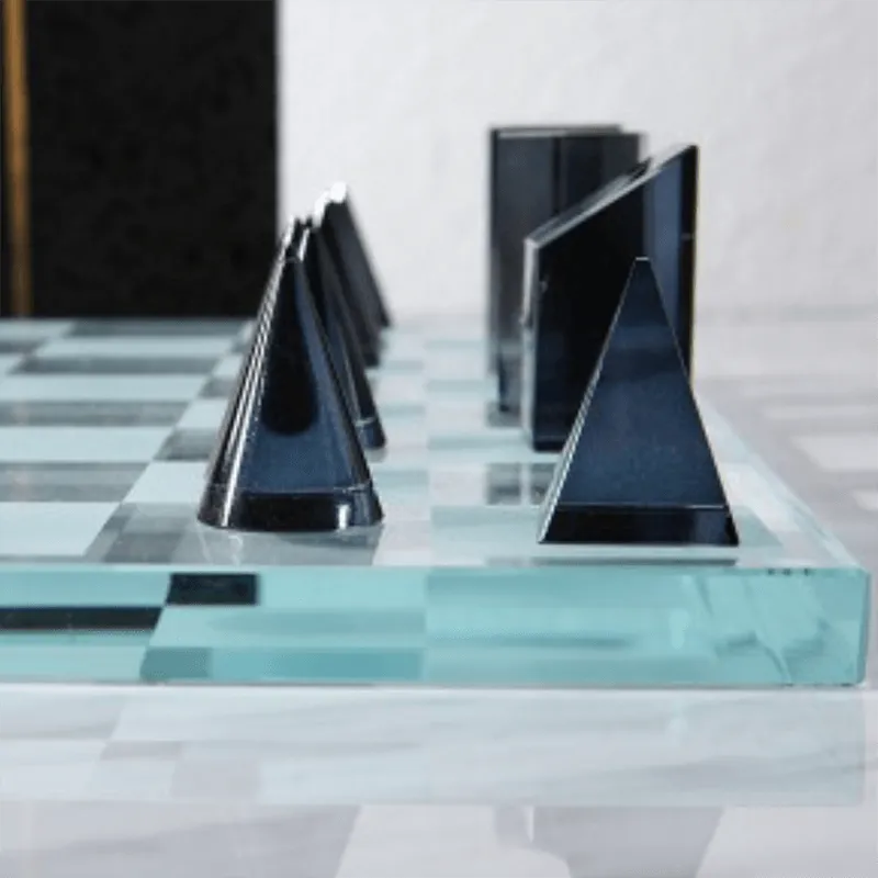 Luxurious Clear Crystal Chess Board Set