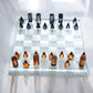 Luxurious Clear Crystal Chess Board Set